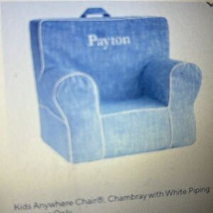 Pottery Barn Anywhere slipcover large size chair red “John”